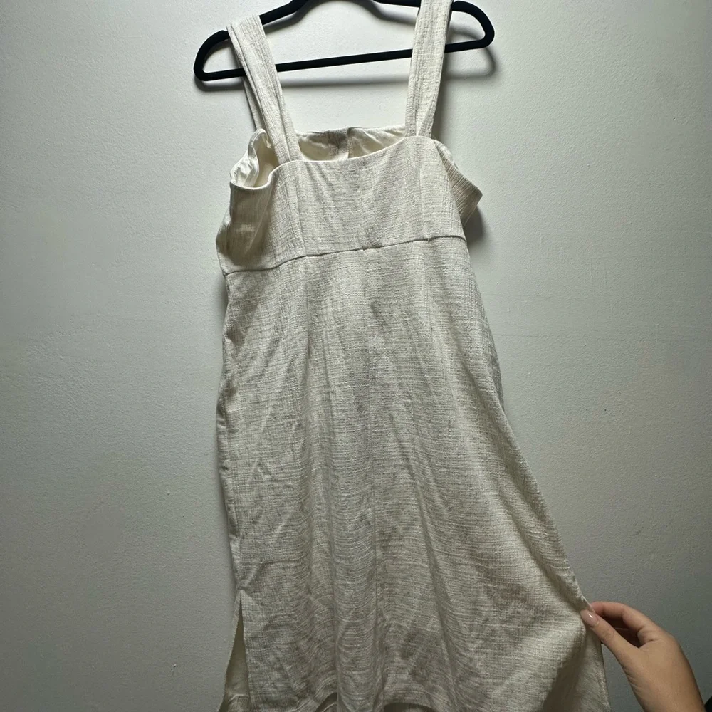 Madewell Cream Button-Down Dress - Picture 2 of 3